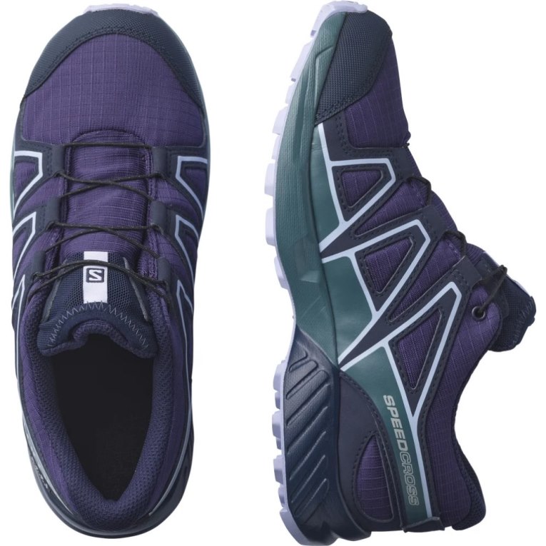 Salomon Speedcross CSWP Kids' Hiking Shoes Purple | CA 17V40